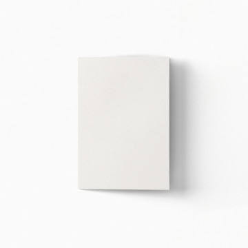 a blank folded card