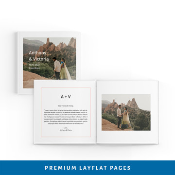 Wedding layflat Guestbook