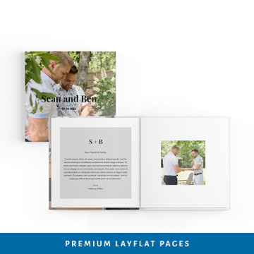 Wedding layflat Guestbook