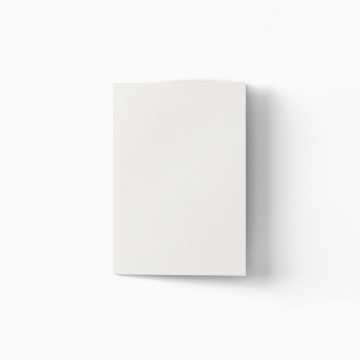 a blank folded card