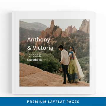 Wedding layflat Guestbook