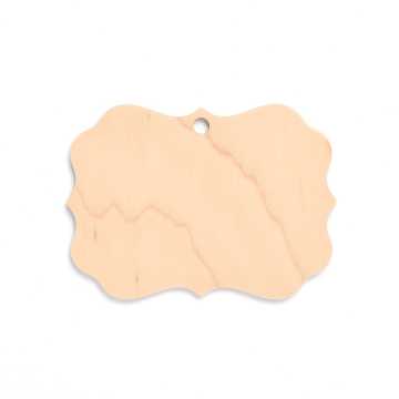 Wood Ornament - Rectangle (Benelux)