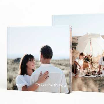Lay flat photo book cover