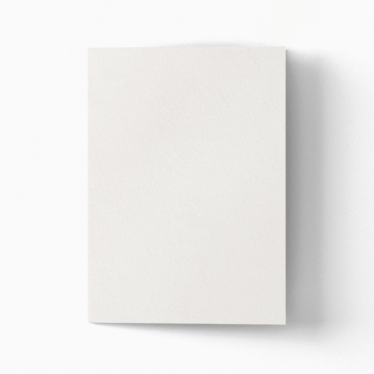 a blank folded card