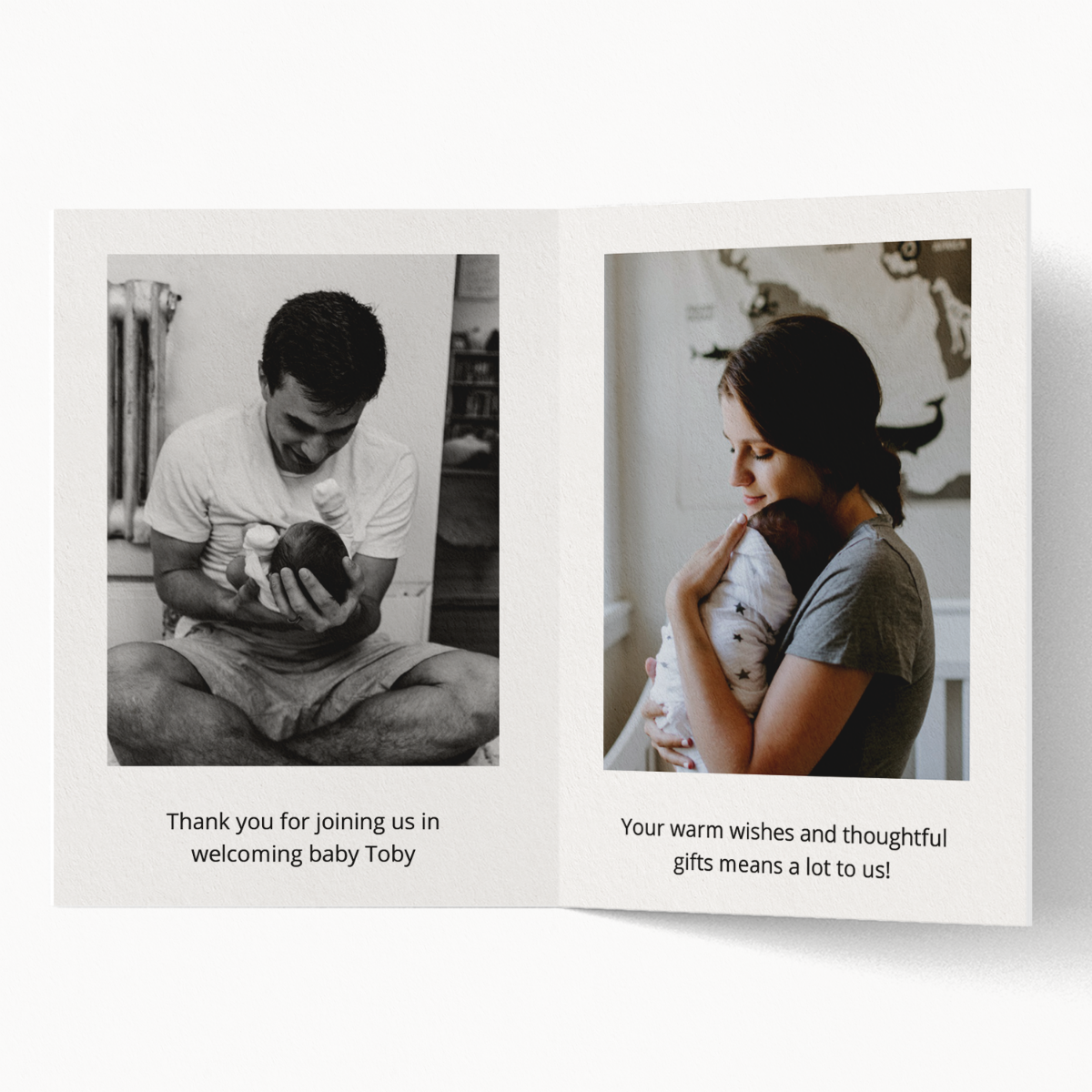 Folded Thank You Cards