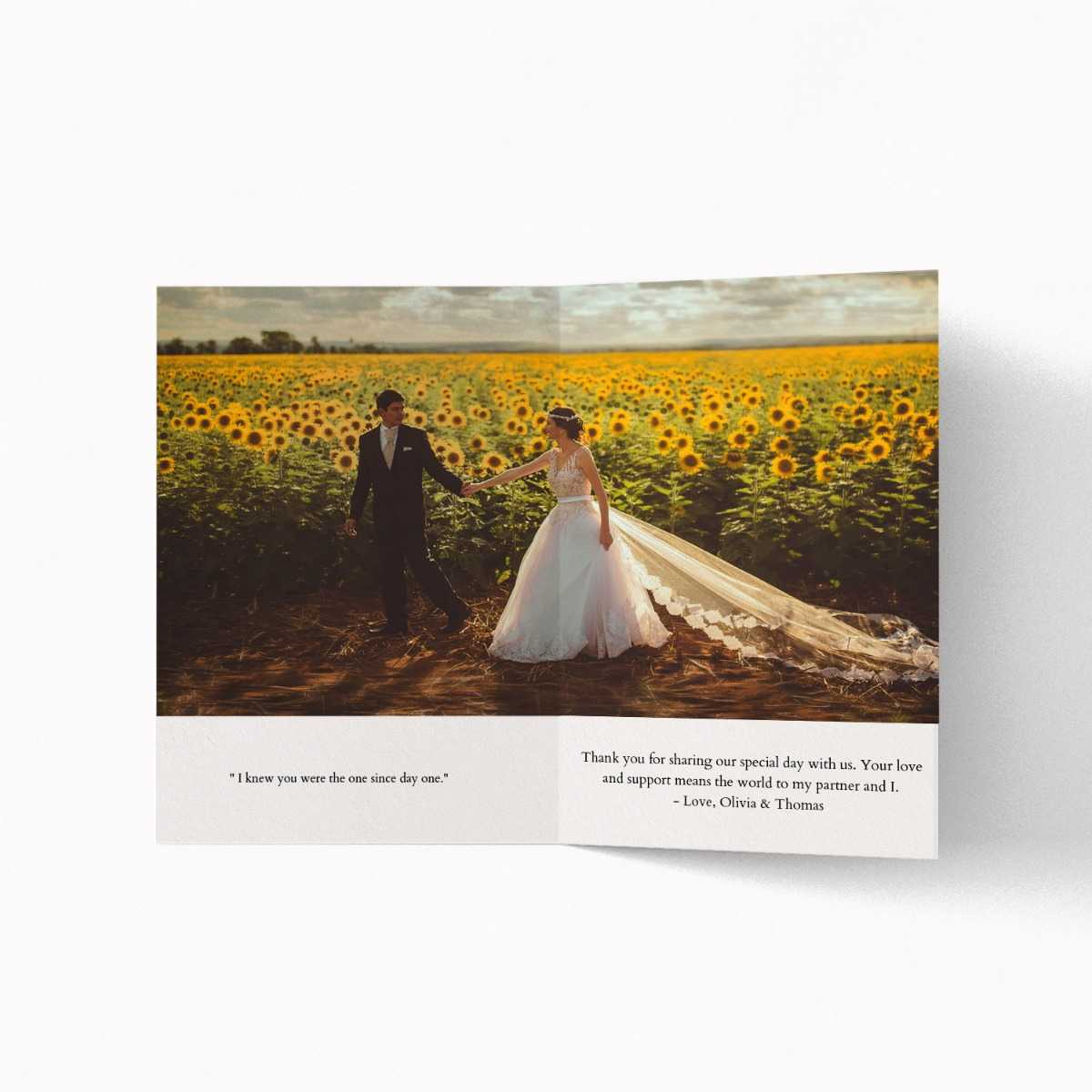 Folded Thank You Card