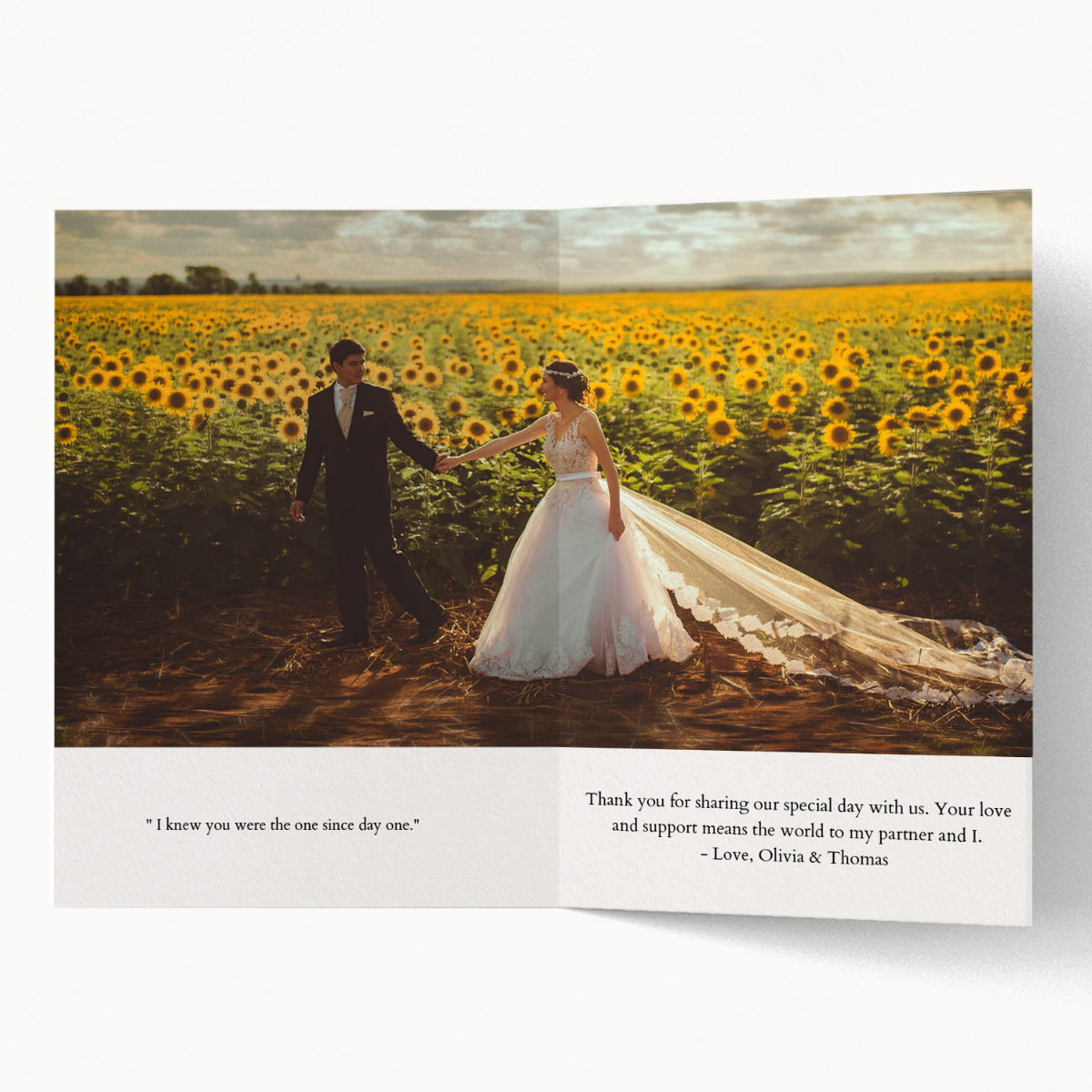 Folded Thank You Cards