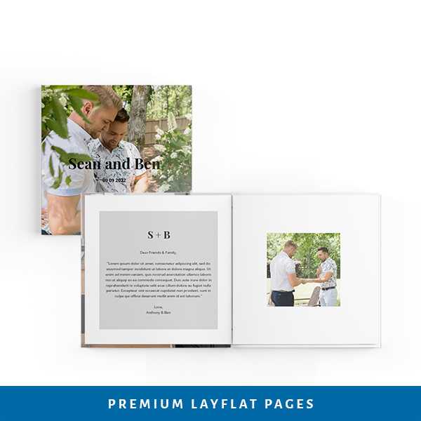 Wedding layflat Guestbook