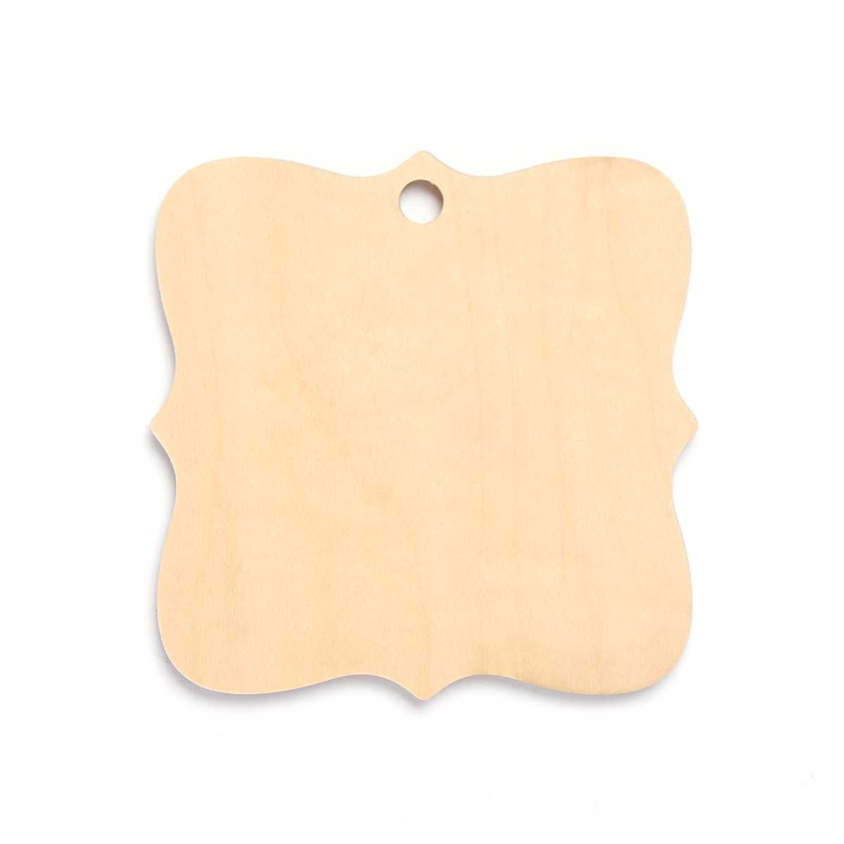 Wood Ornament - Square Prague