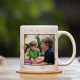 Mug with an image of two boys playing outside