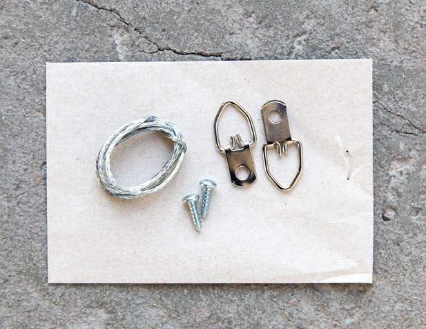 Hardware for hanging frame