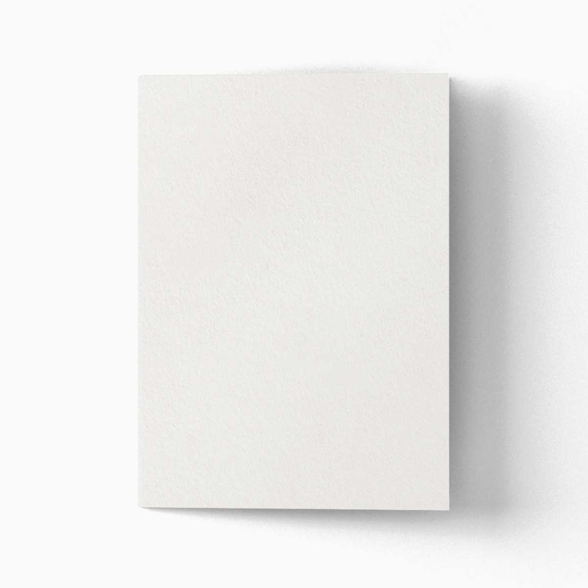 a blank folded card