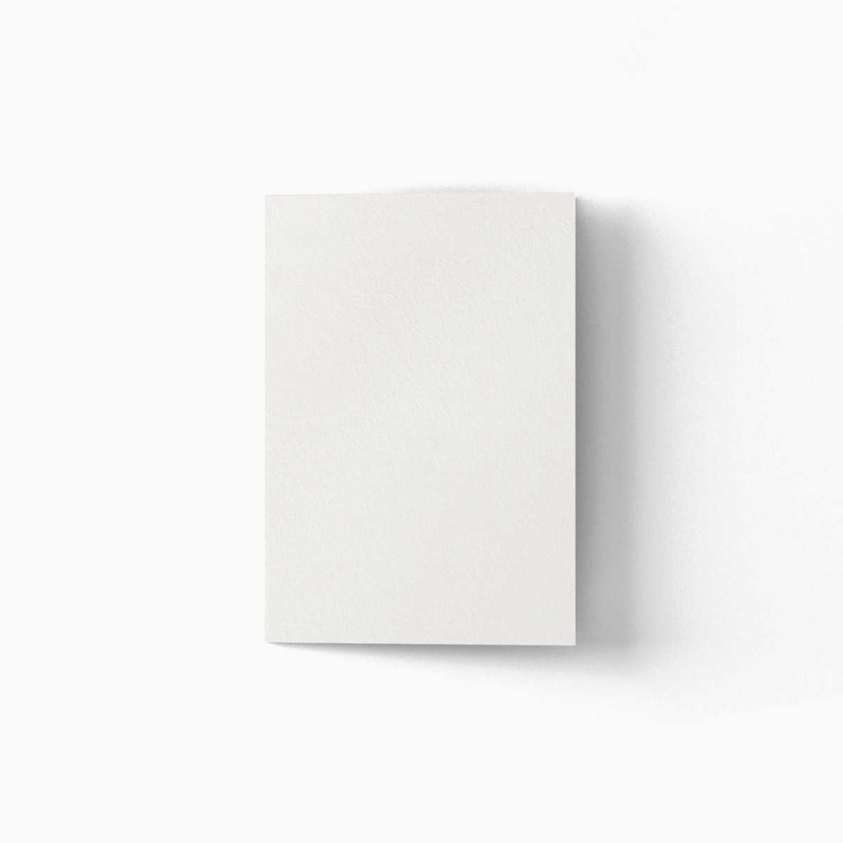a blank folded card