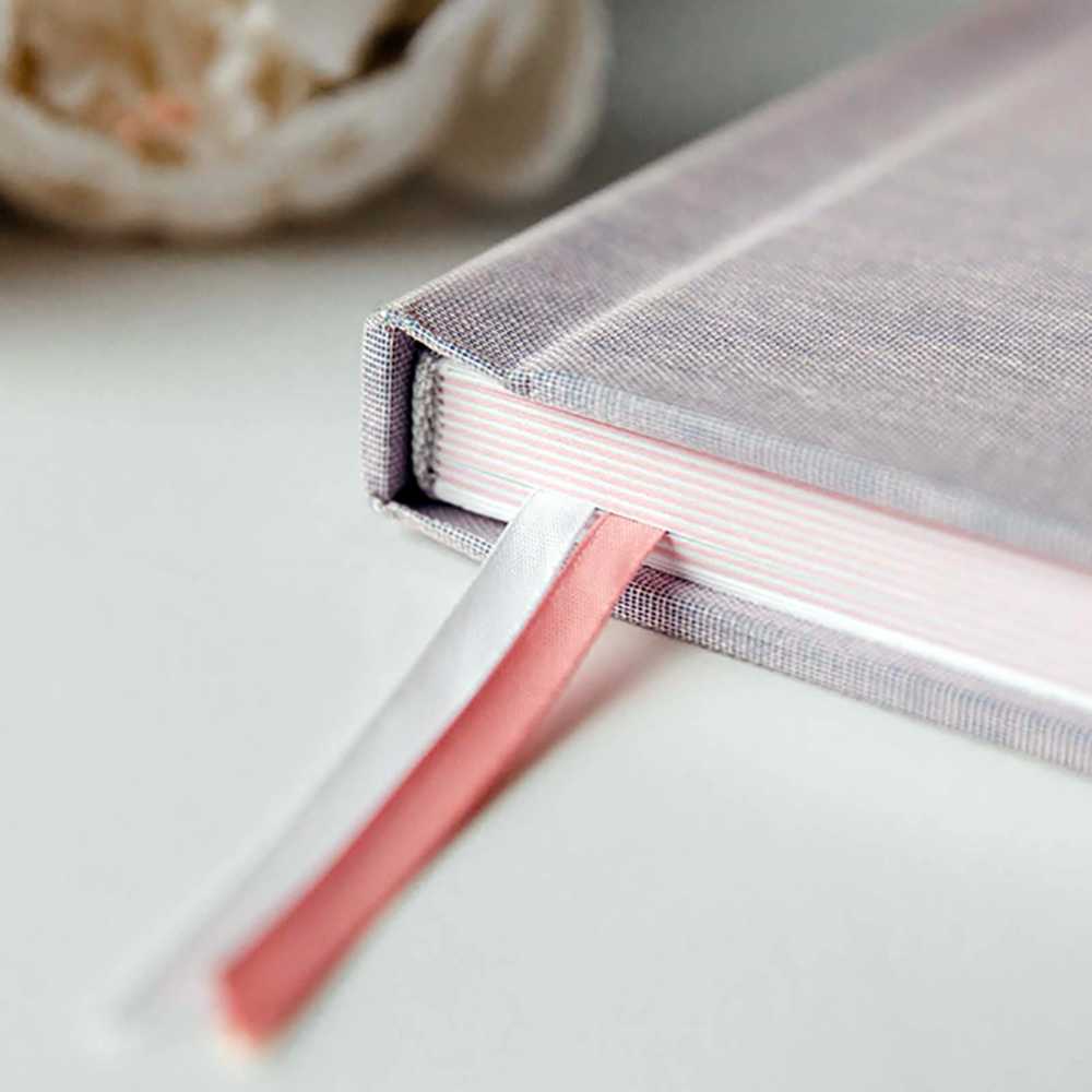 Ribbon and colored cores of photo album