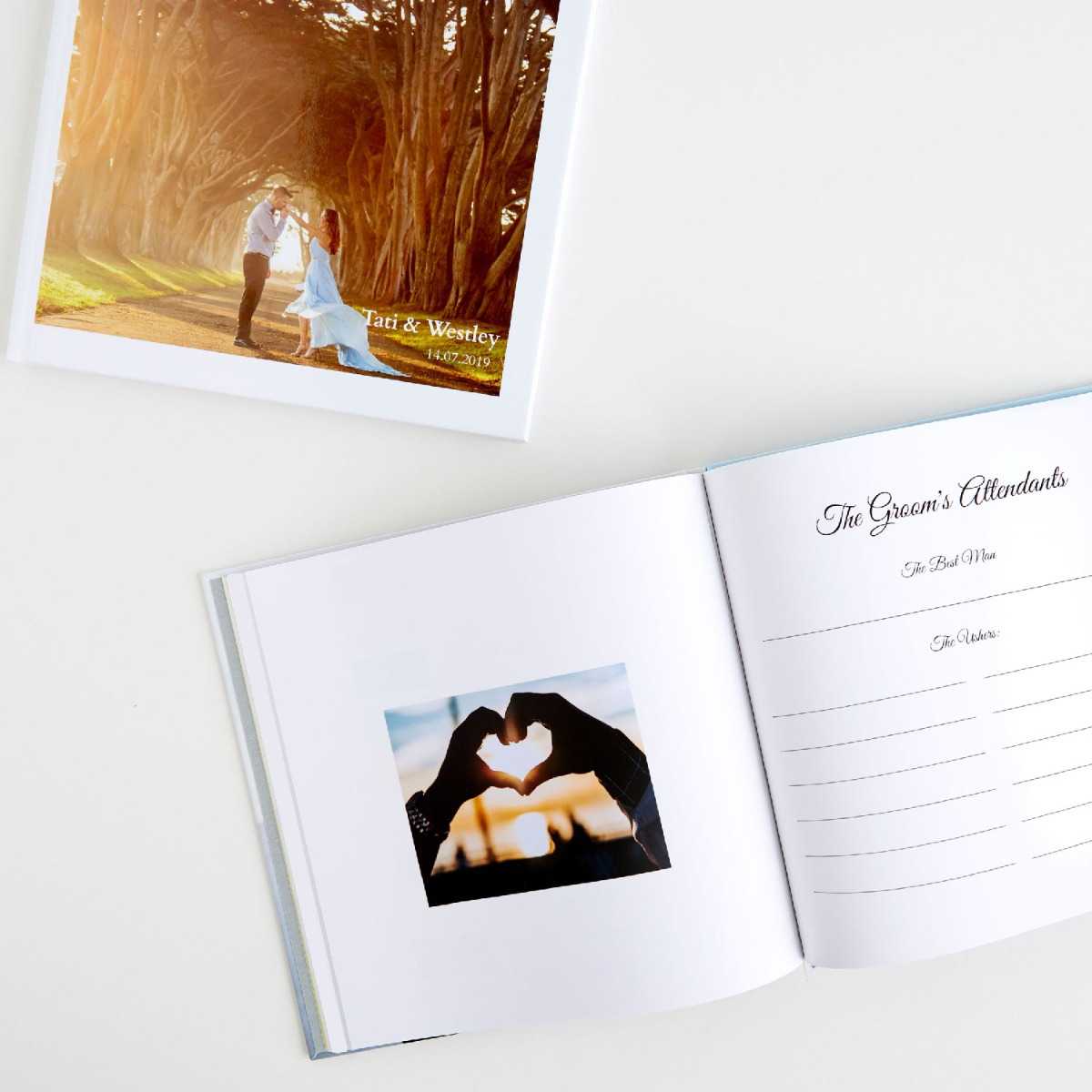 Signing book for wedding