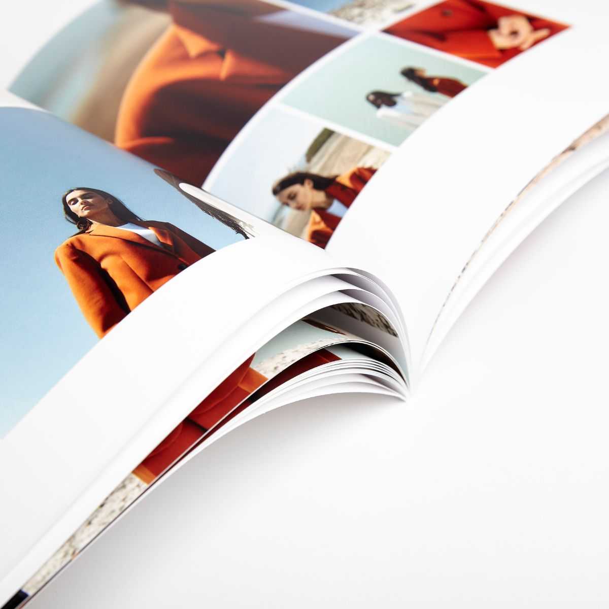 Softcover two page spread