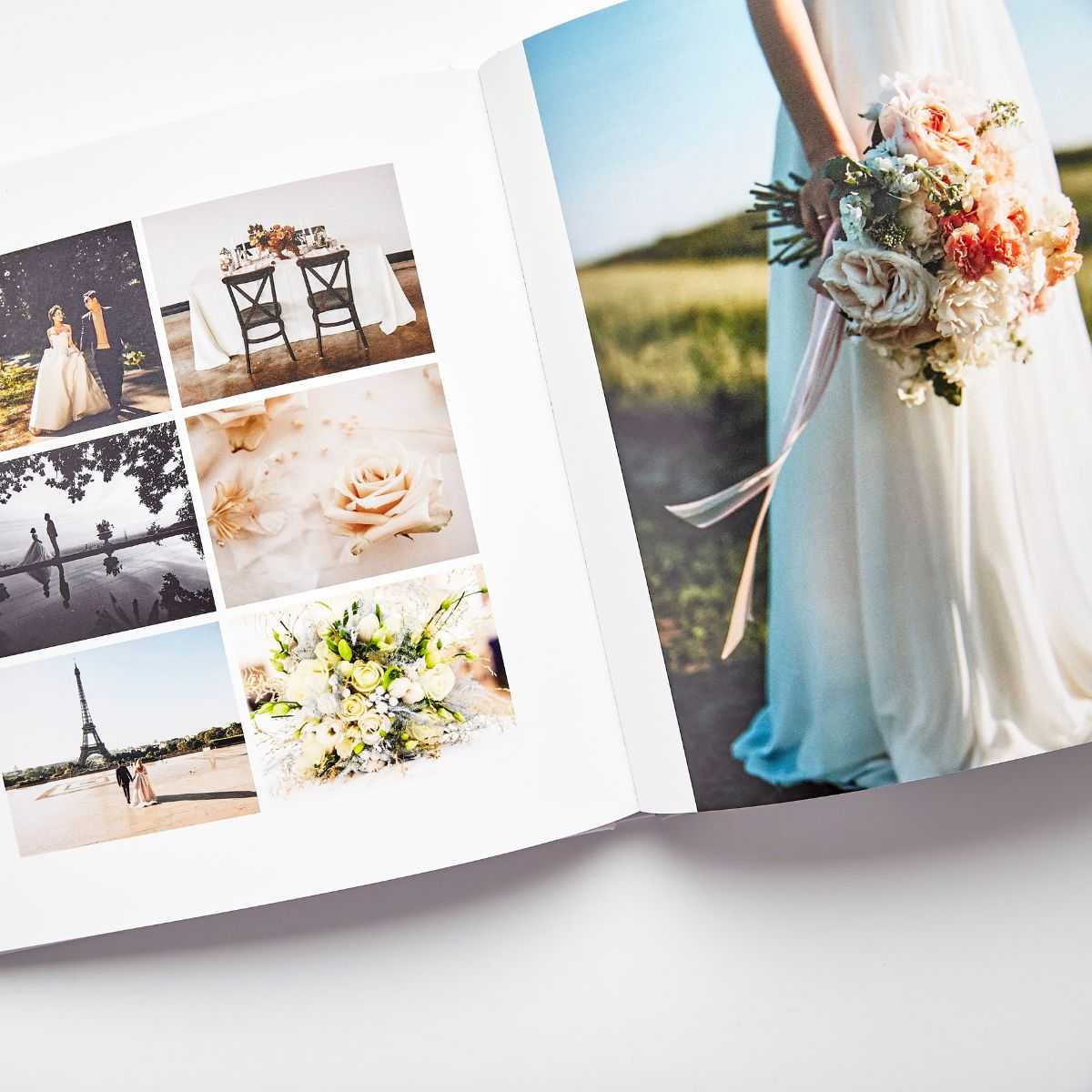 Destination wedding photo book