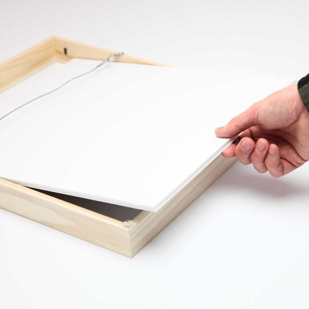 Removable backing photo frame