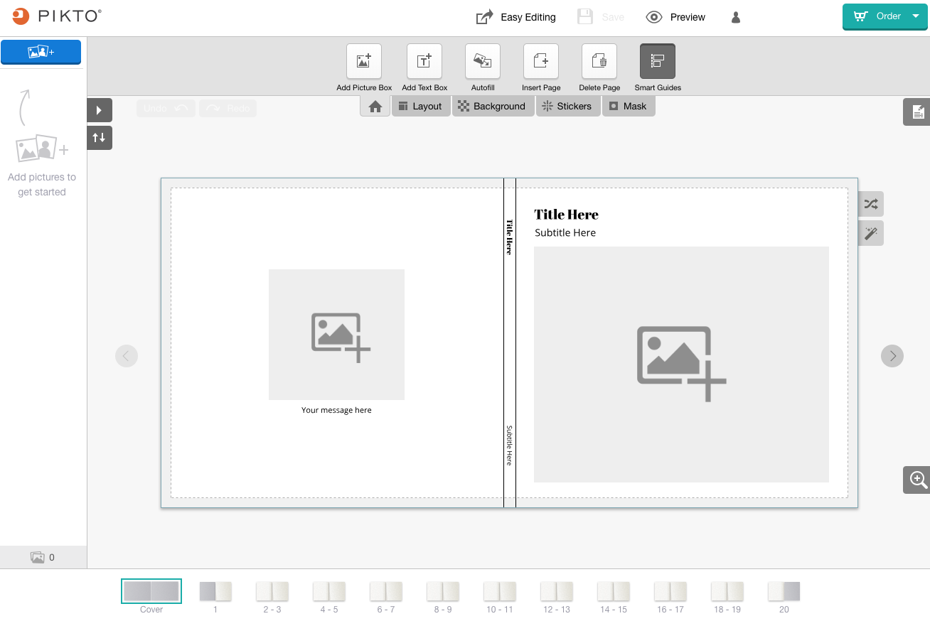 Screenshot of the Advanced Editor on a large screen device.