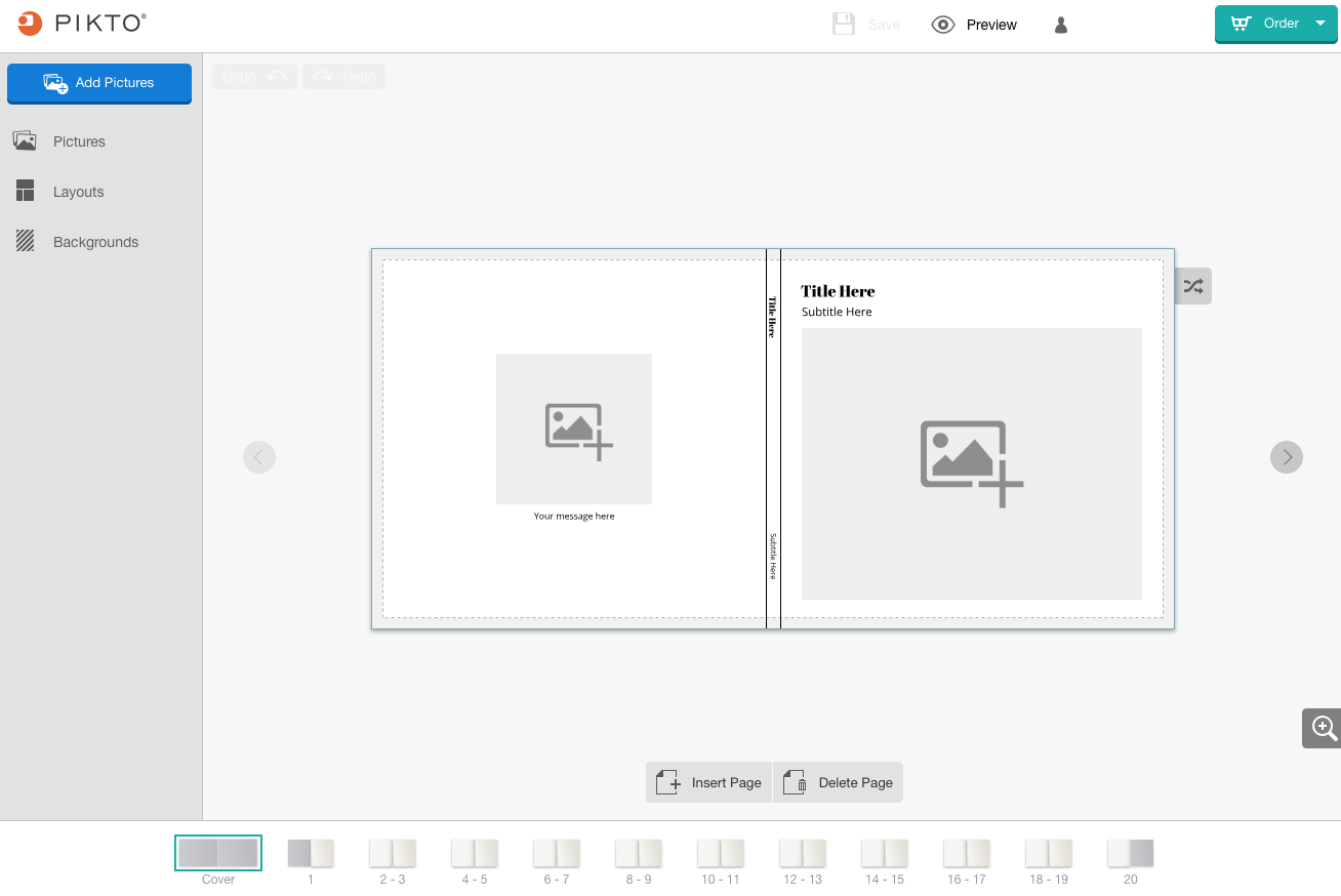 Screenshot of the Easy Editor on a large screen device.